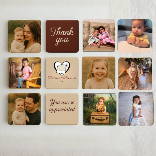 Custom Photo Magnet 2x2 – Personalized Fridge Magnet (Set of 12)