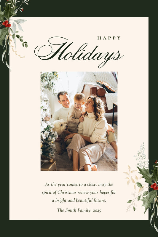 Custom Magnetic Holiday Cards (4x6in)