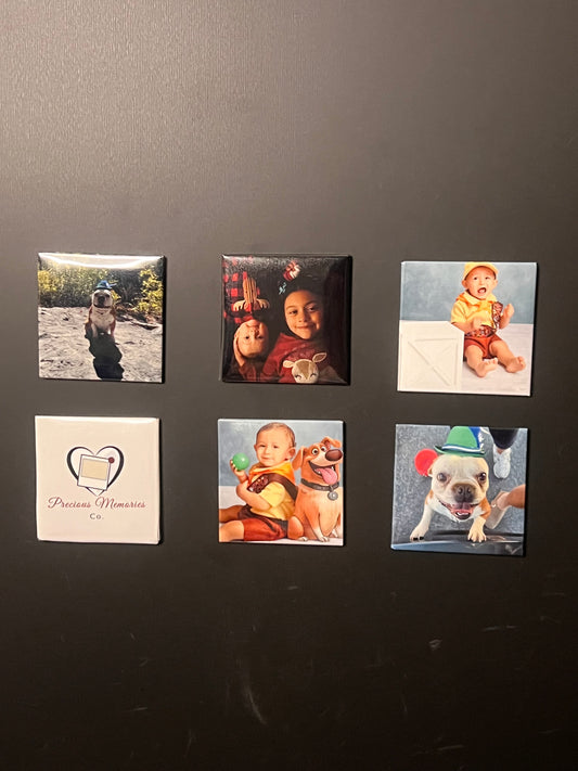 Custom Photo Magnet 2x2 – Personalized Fridge Magnet (Set of 6)