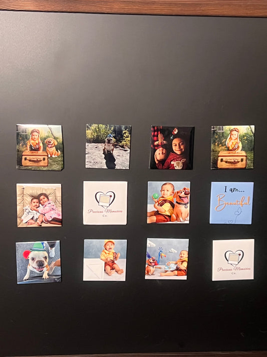 Custom Photo Magnet 2x2 – Personalized Fridge Magnet (Set of 12)