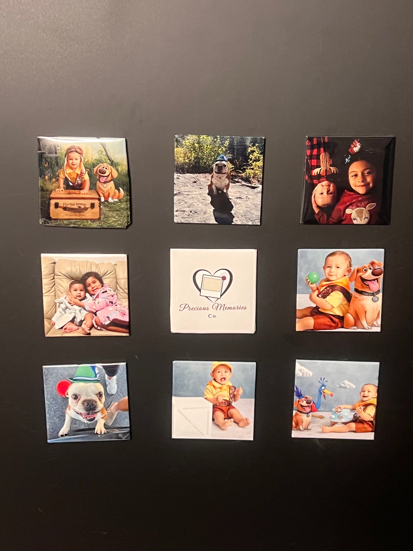 Custom Photo Magnet 2x2 – Personalized Fridge Magnet (Set of 9)