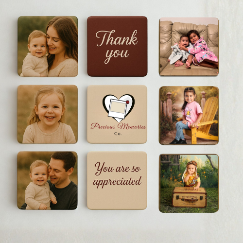 Custom Photo Magnet 2x2 – Personalized Fridge Magnet (Set of 9)
